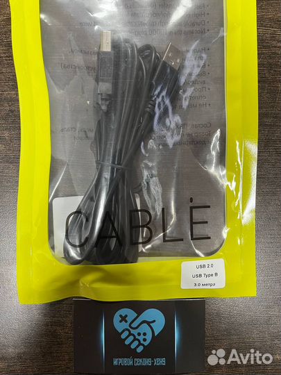 Кабель для принтера 3м USB Type-B