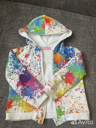 Кофта с капюшоном для девочки 98-104