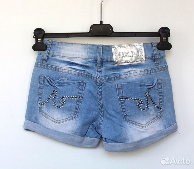 Шорты джинсовые Оxjho (Италия) для девочки XS р-р