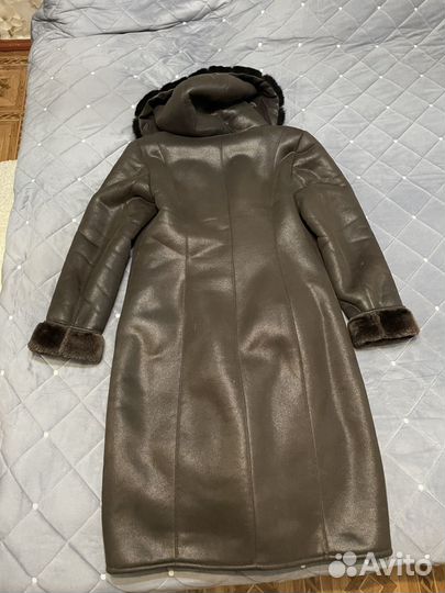 Дубленка натуральная женская размер 52