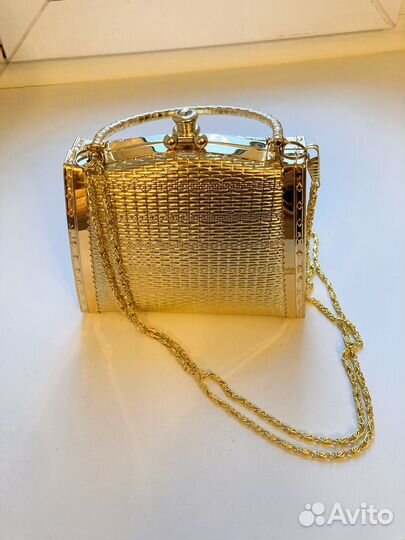 Сумка театральная золотая