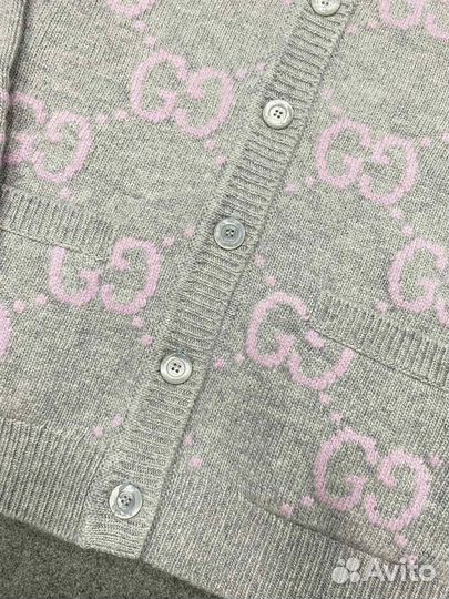 Серый жакет Gucci