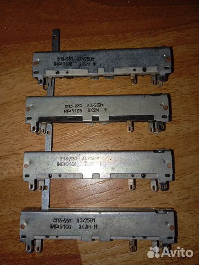 Ползунковые переменные резисторы (разные)