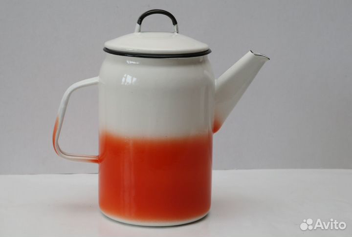 Чайник / кофейник эмалированный СССР. Винтаж