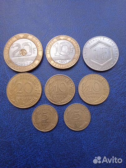 Монеты Франции с колониями