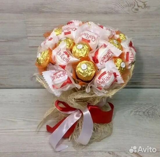 Торт из шоколадок, Букеты из конфет