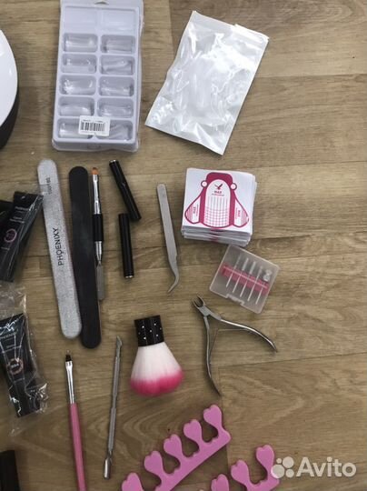 Маникюрный набор с лампой