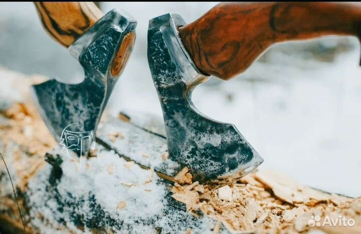 Кованый топор ручной работы Кулачный Крад