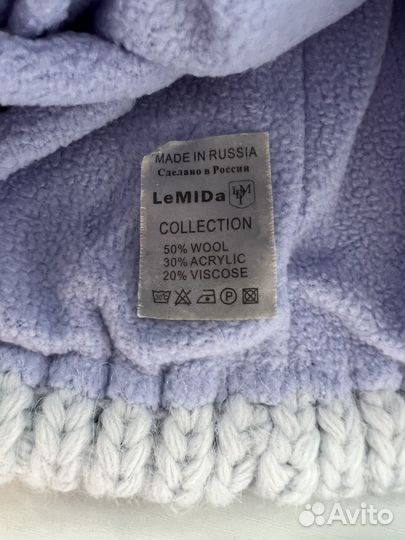 Комплект шапка, шарф, варежки