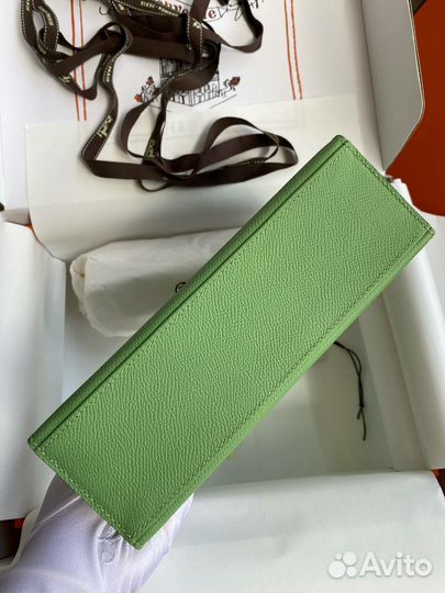 Сумка hermes Kelly pochette avocado