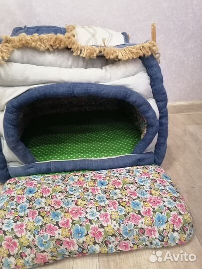 Лежанка домик для собаки