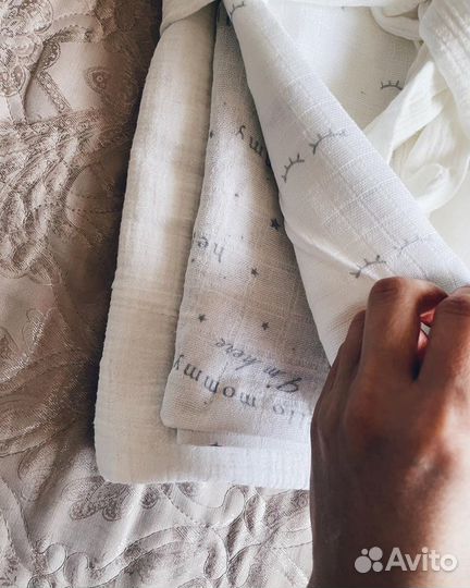 Муслиновое 4-х слой.одеяло/конверт, муслин.пеленки