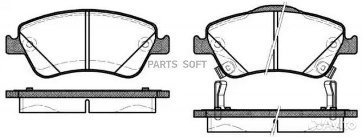 Road house 2131002 Колодки торм. toyota auris 1.4 D-4D 1.4 VVTi 1.6 VVTi(07)