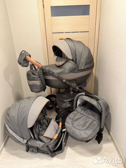 Коляска adamex monte carbon 3в1