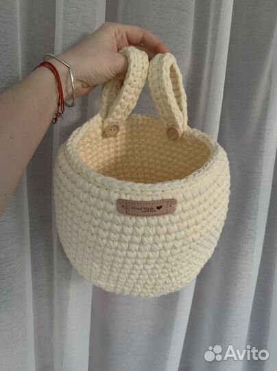 Карман на кроватку хлопок (трикотажная пряжа )