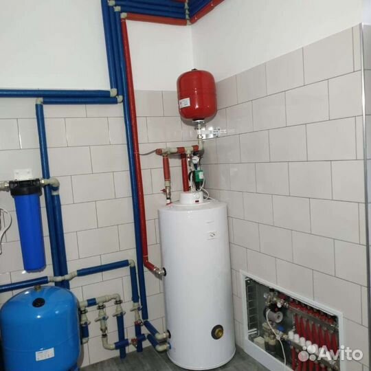 Монтаж систем отопления, теплые полы, радиаторы, с