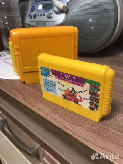 Картриджи dendy из 90х и 1 современный