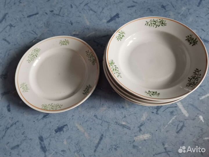 Цена за комплект Тарелки 8шт СССР фарфор