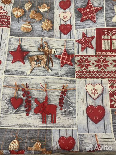 Новая скатерть новогодняя 150/195