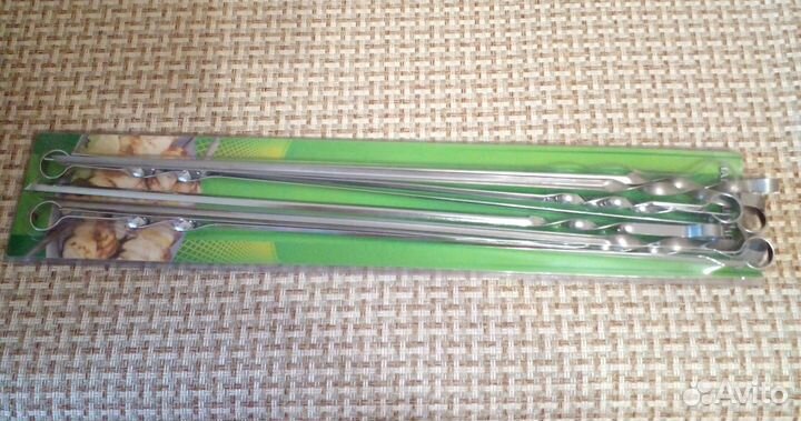 Набор шампуров из прочной, пищевой нержав. стали