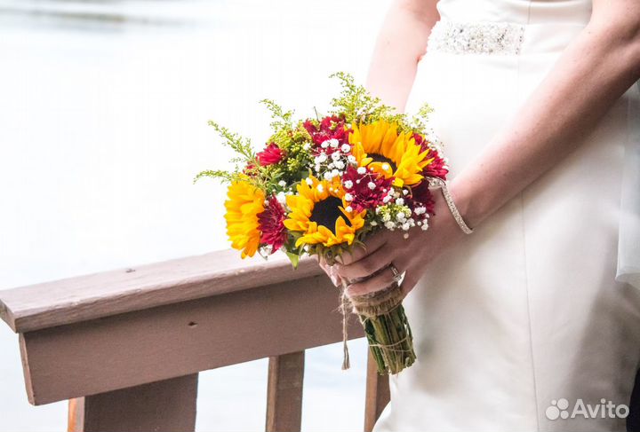 Букет из подсолнухов