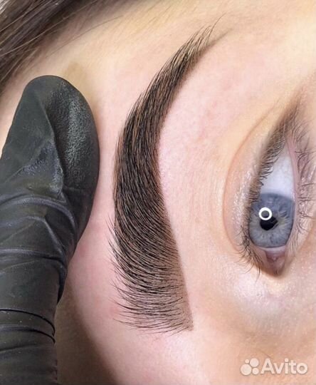 Коррекция и окрашивание бровей, ламинирование ресн