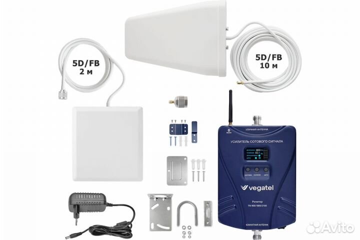 Усилитель сотовой связи и интернета Vegatel компле