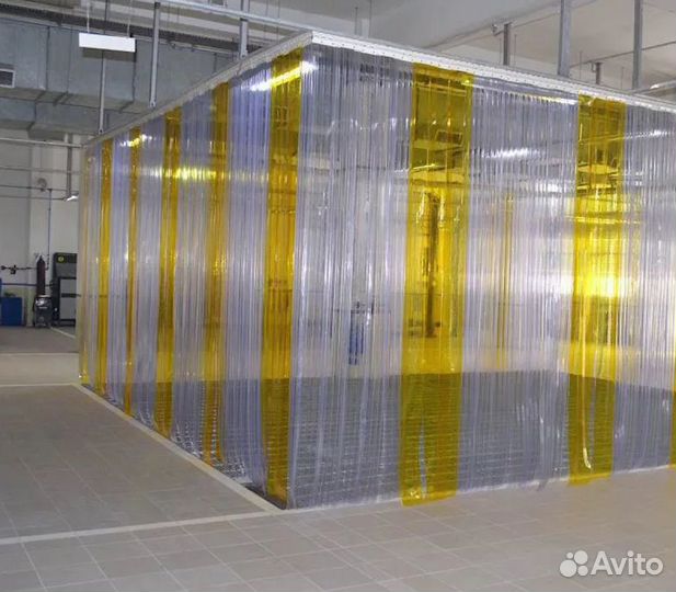 Занавес пвх прозрачный полоса 20-30 см