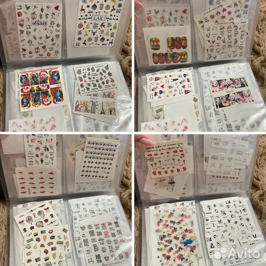 Альбом с наклейками для маникюра