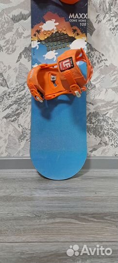 Детский сноуборд Maxx 108сm+ крепления Drake