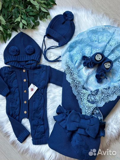 Конверт на выписку для мальчика осень новый