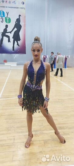 Платье для бальных танцев латина Ю2, молодёжь