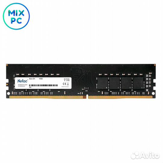 Модуль памяти DDR4 16GB 2666MHz Netac Basic ntbsd4