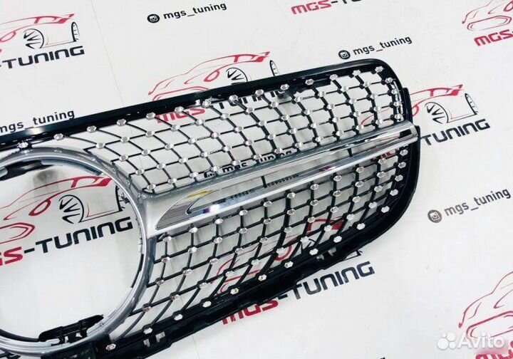 Решетка Mercedes GLC-Class X253 Diamond Silver П/к