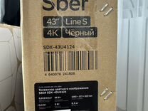 Телевизор Sber SDX-43U4124, 43"(109 см), UHD 4K
