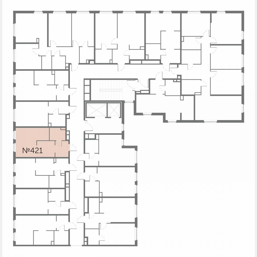 Апартаменты-студия, 26,9 м², 13/17 эт.