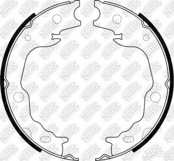 Nibk FN0718 Колодки тормозные