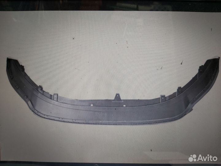 Нижняя юбка переднего бампера Поло 2012