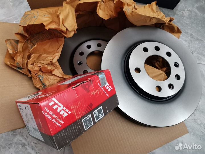 Тормоза передние TRW Опель Астра Зафира Мерива