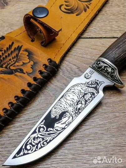Нож Следопыт из стали 98Х18 с гравировкой