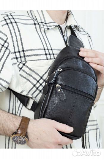 Сумка натуральная кожа мужская