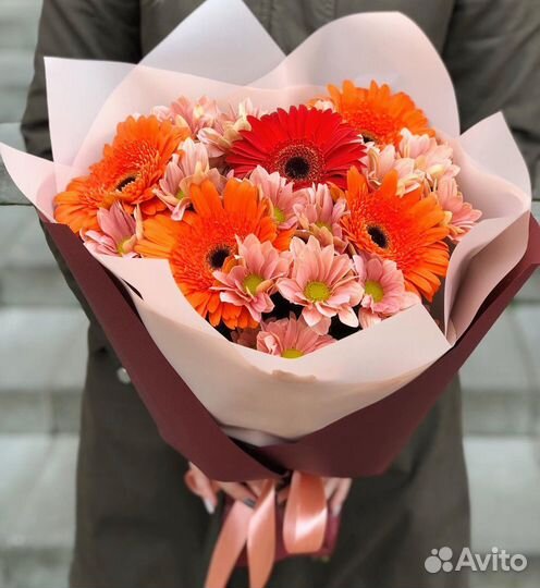 Свежие Букетики из Гербер. Доставка/Самовывоз