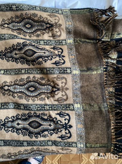 Тонкий шерстяной шарф двусторонний новый