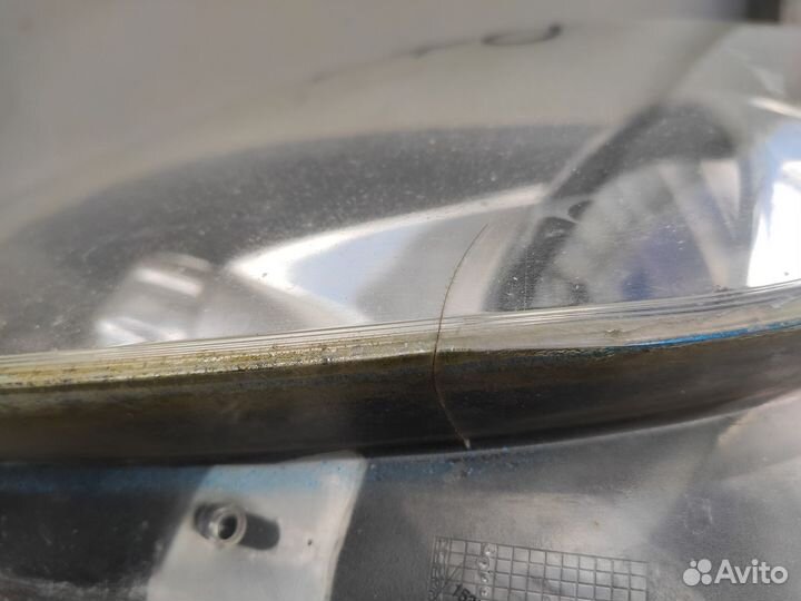 Фара левая Черная на Опель Corsa D Дорестайлинг