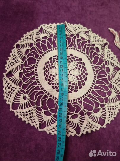 Салфетки связанные кружево СССР