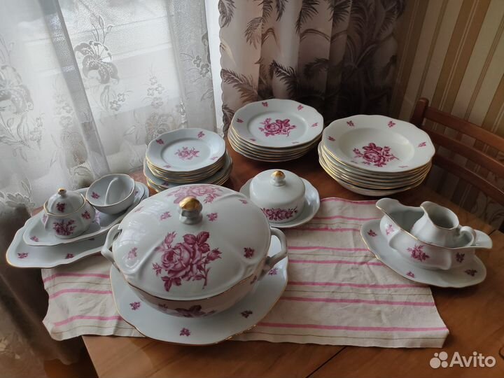 Фарфоровый Столовый сервиз Чехословакия Богемия