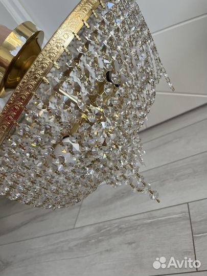Люстра хрустальная чехия бу