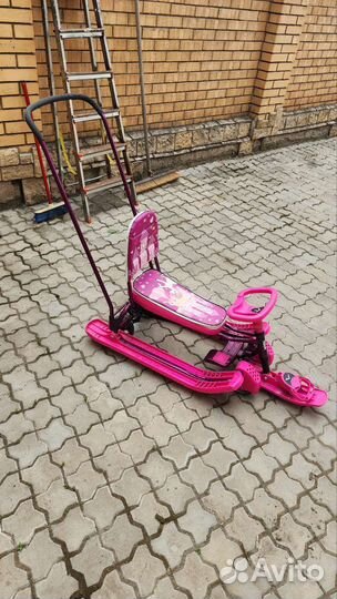 Снегокат с колесами Ника