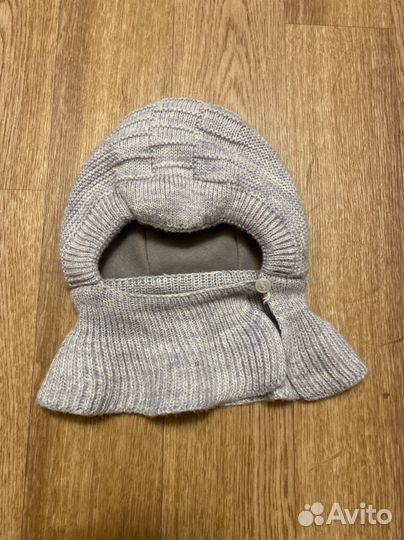 Зимняя шапка шлем для мальчика