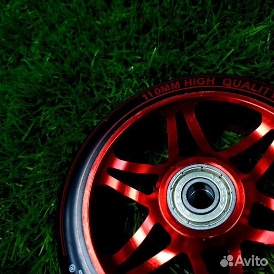 Колесо трюкового самоката 110 мм (AL) Красное